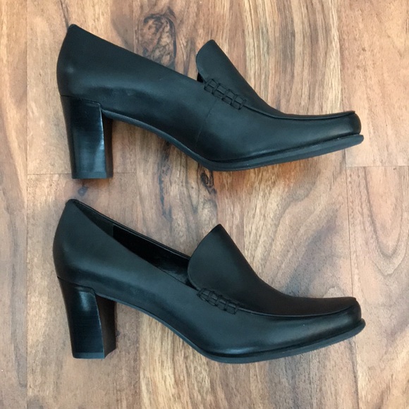 NWOT Franco Sarto 2.75 inch stacked block heel loafer-styled pump - Picture 3 of 8